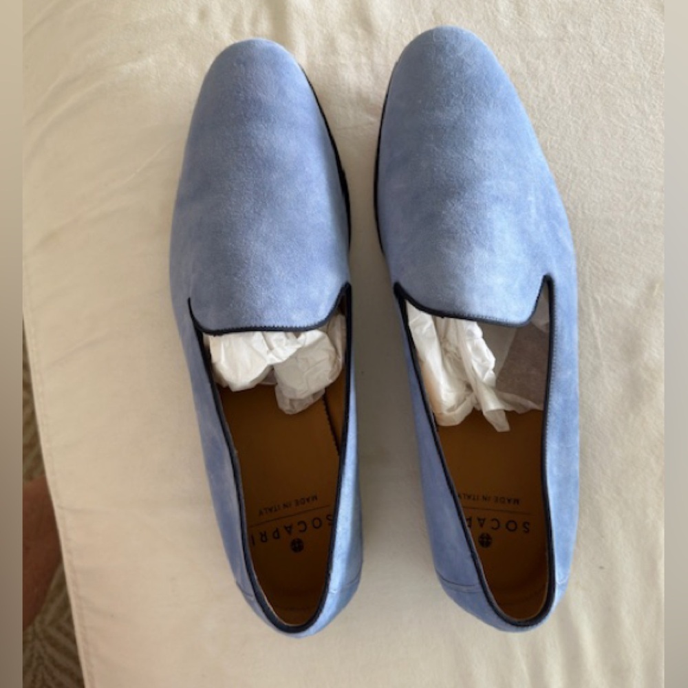 NWT Men’s Blue Suede Shoes